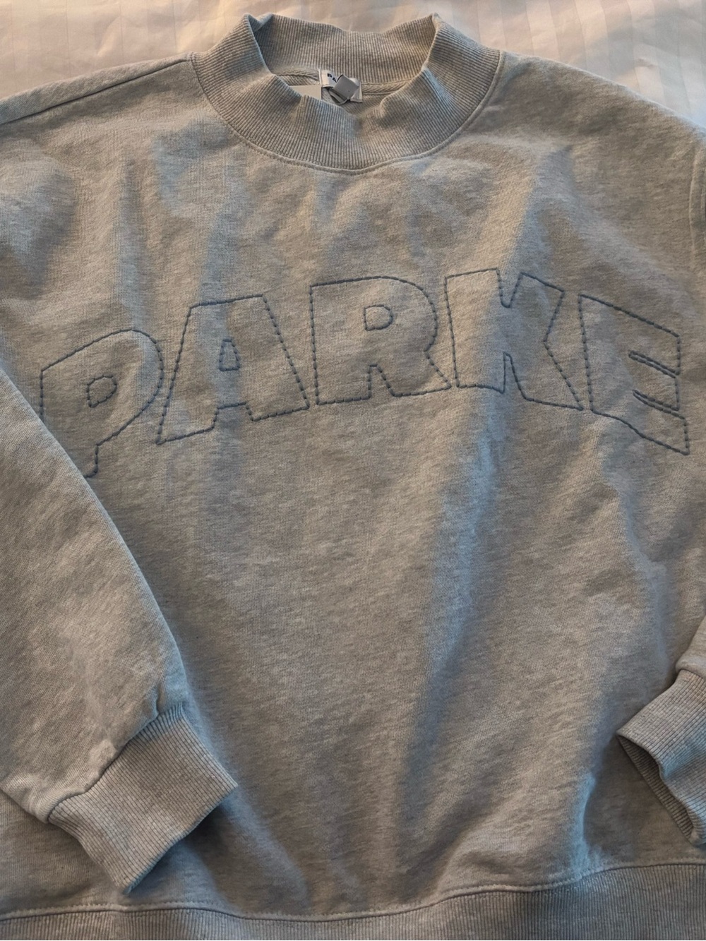 Parke x Target Mock Neck Grey Sweatshirt size L/XL NWT